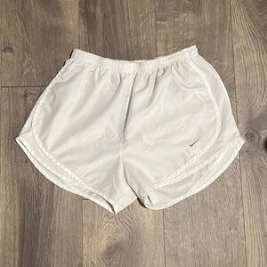 Ladies white Nike shorts, size medium